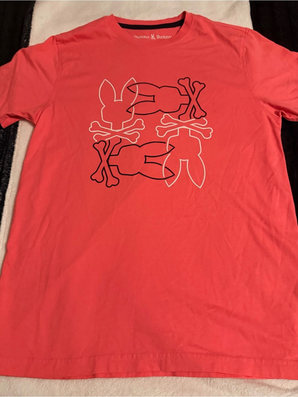 Psycho Bunny Coral Short Sleeve Graphic Crewneck Tee